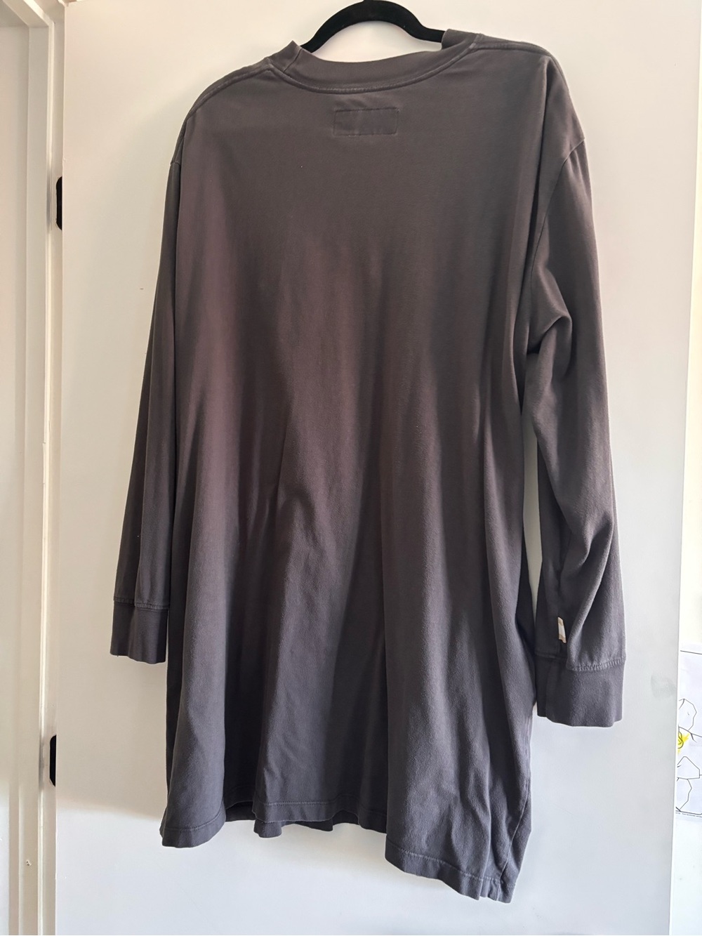 Province of Canada long sleeve dress with pockets - Charcoal Gray